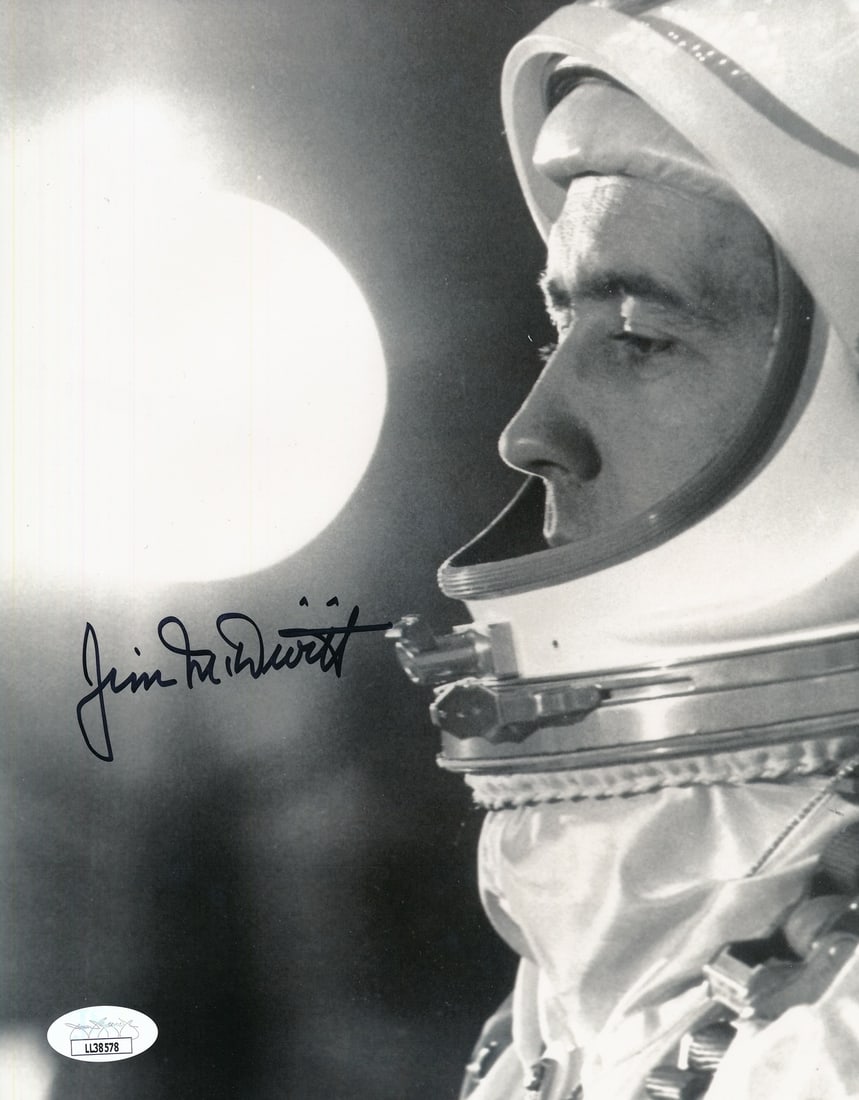 Jim McDivitt Astronaut Gemini Shuttle Signed/Autographed 8x10 Photo JSA 157320 (1 of 2)
