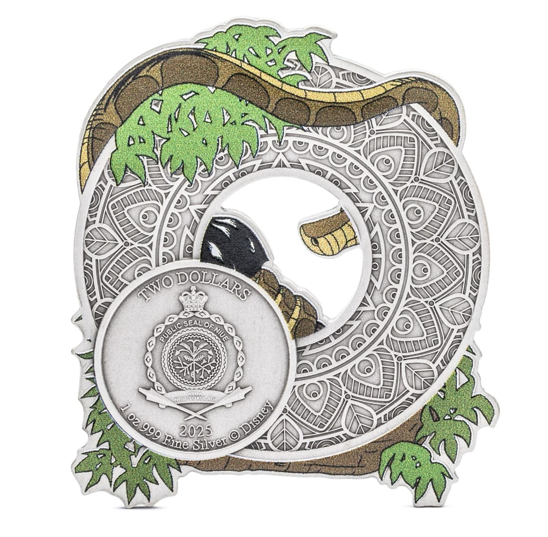 Niue: 2025 Jungle Book Kaa $2 Silver (Lunar - Year of the Snake, Box & COA) - 2