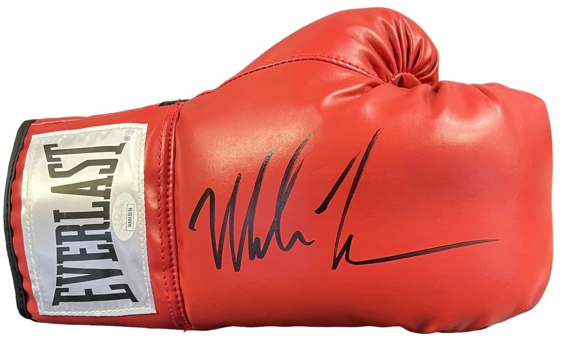 Mike Tyson Autographed Red Everlast Right Boxing Glove (JSA) (1 of 1)