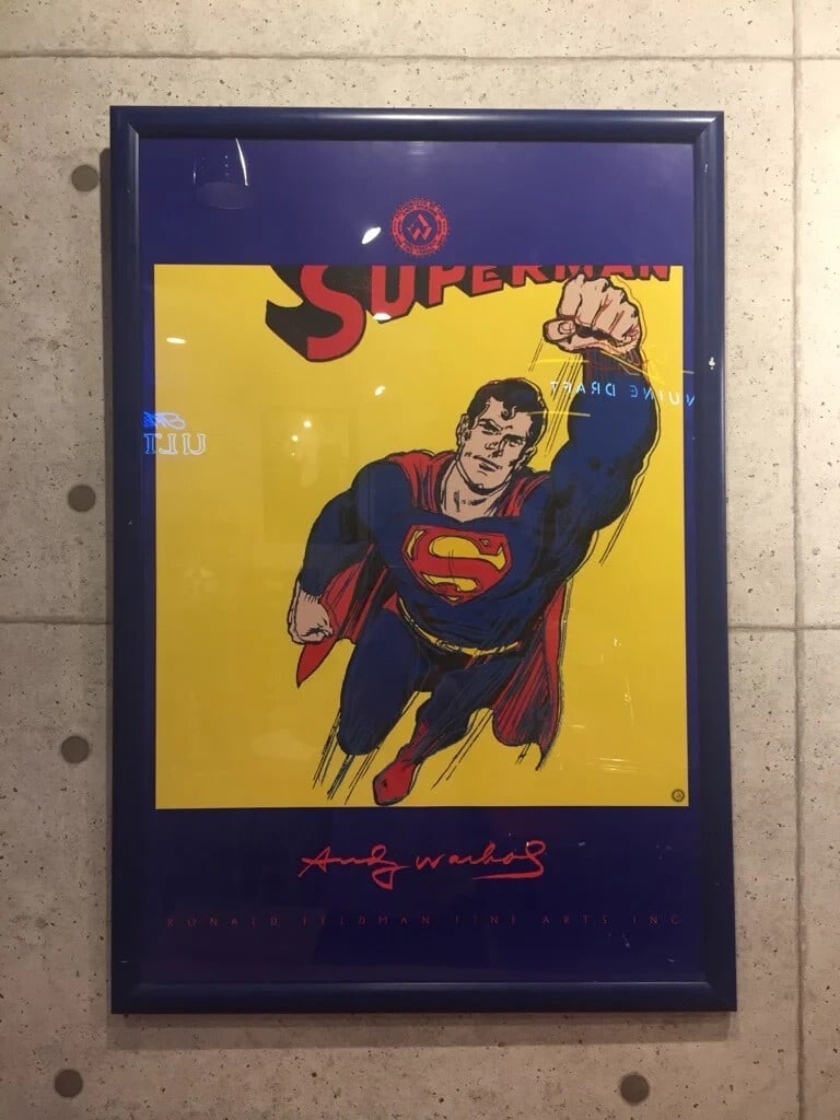 ANDY WARHOL FOUNDATION 1ST EDT RARE 1996 LITHOGRAPH PRINT POSTER SUPERMAN 1981 (1 of 3)