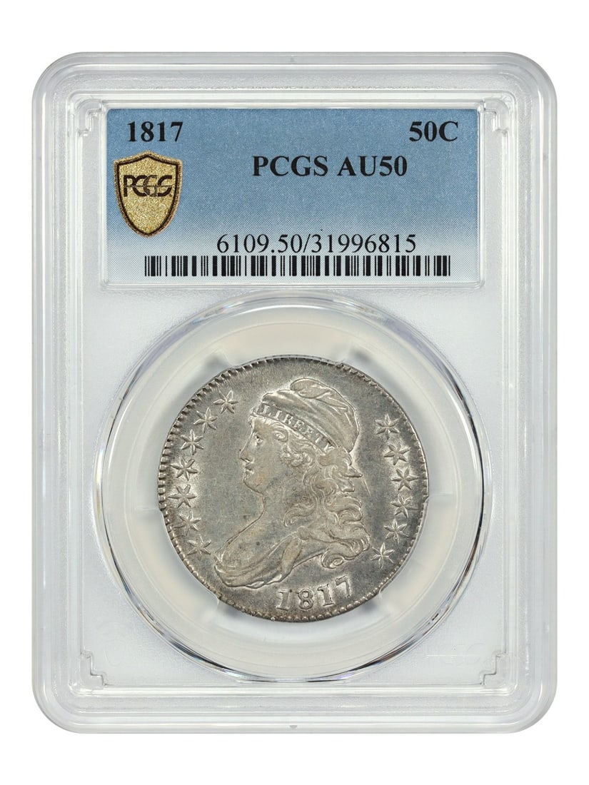1817 50C PCGS AU50 - Capped Bust Half Dollar (1 of 4)