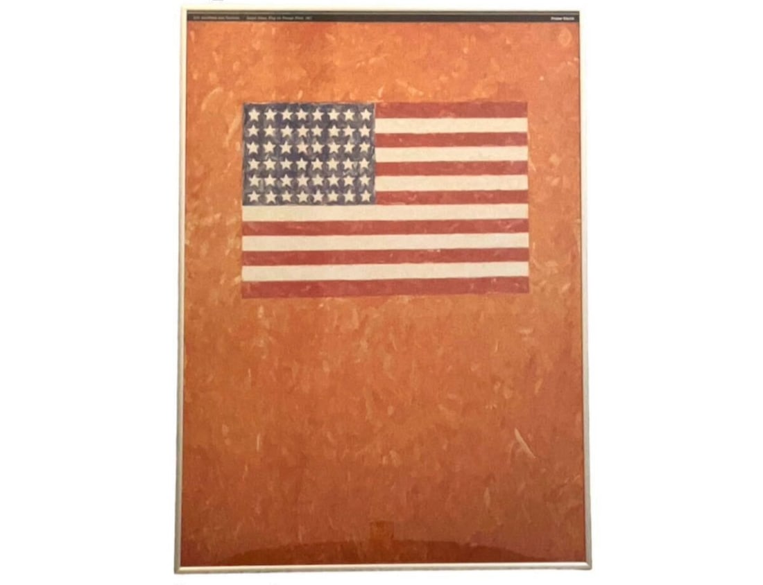 Jasper Jones Vintage Poster Flag on Orange Field (1 of 6)