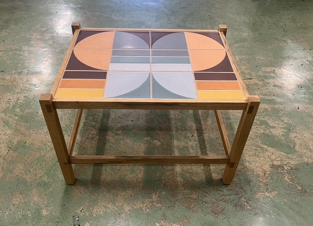 Kat&Roger side table frame, made of oak wood, brand new. (1 of 4)