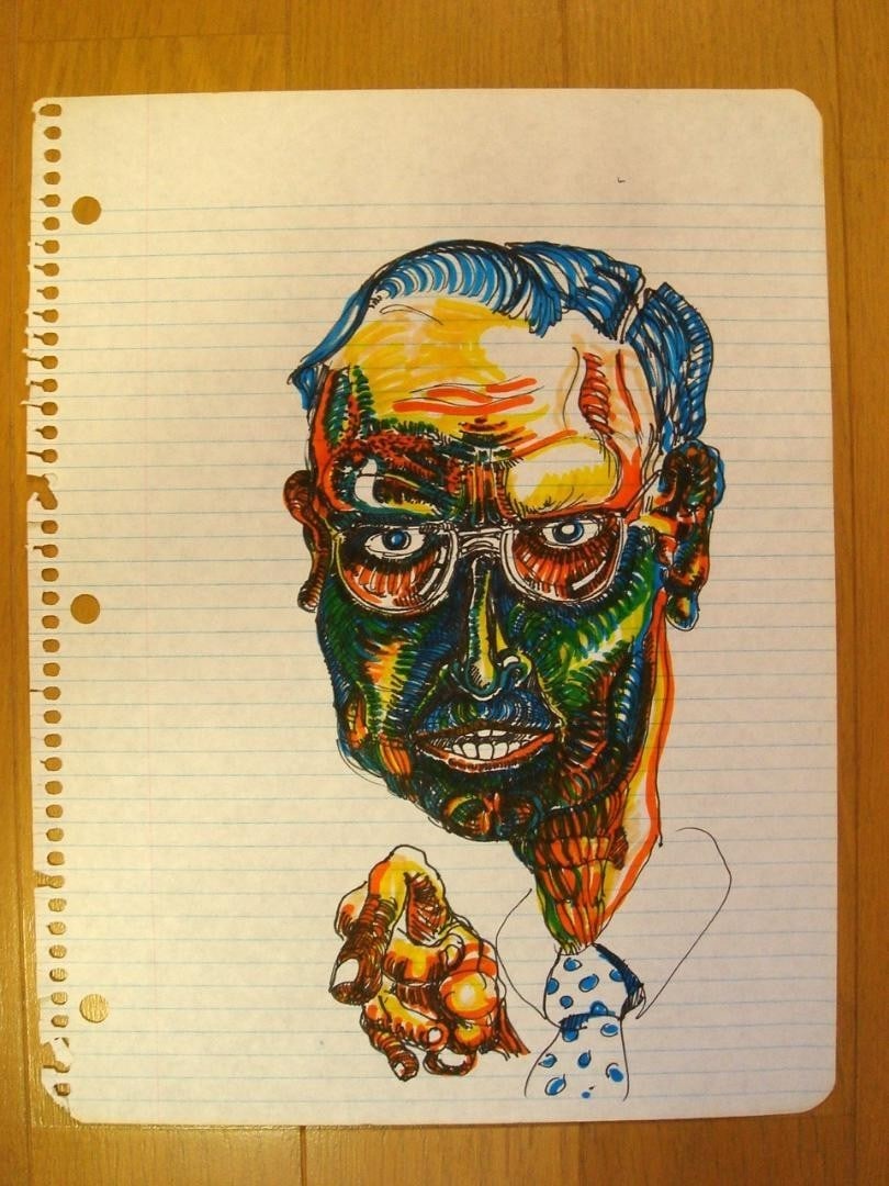 Daniel Johnston Drawing, Early 80's, Handwritten Original Certificate Included (1 of 5)