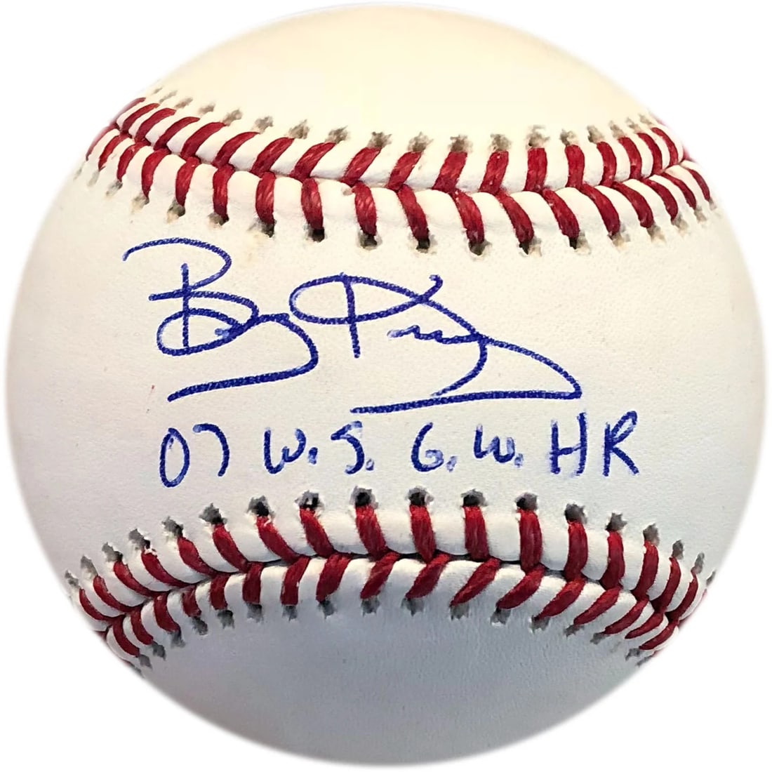 Bobby Kielty "07 WS GW HR" Autographed Baseball (1 of 2)