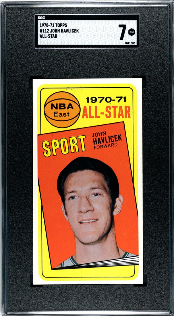 John Havlicek 1970-71 Topps All-Star Card #112 (SGC NM 7) (1 of 2)