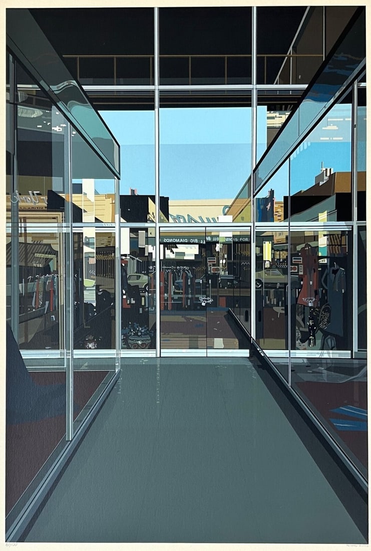 Richard Estes "from Urban Landscapes ? Big Diamonds" Silkscreen Edition Autograp (1 of 1)