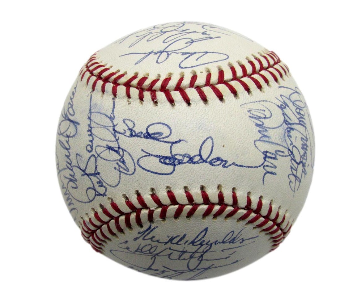 1991 Mets Team Signed by 30 Players ONL Baseball Harrelson Strawberry 187270 (1 of 6)