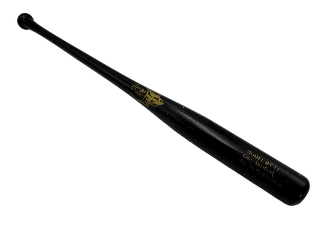 Gary Sheffield UNSIGNED Black Rte. 66 Klubs Game Model Bat Yankees 192239 (1 of 3)