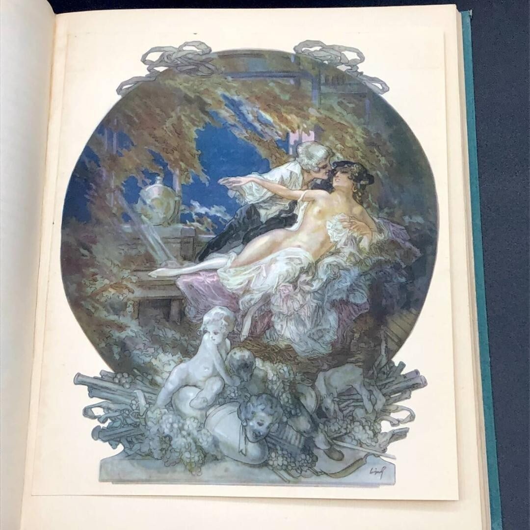 Franz Von Bayros - "Mozart's Carnival" Opera Rare Limited Book Lithograph 1922 (1 of 10)