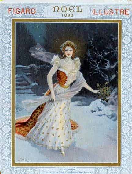 Original Vintage Postergirl Noel For Figaro Illustre 1898 (1 of 1)