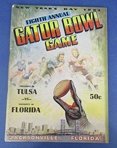 Vintage 1953 Gator Bowl Football Program Tulsa Vs. Florida Gators 123044 (1 of 1)