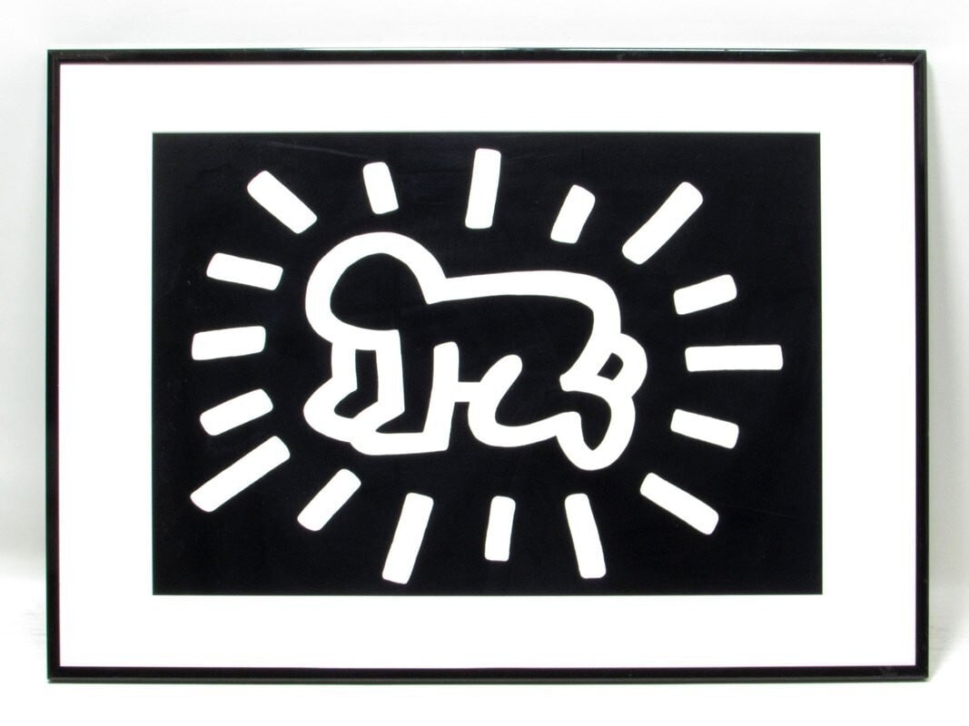 Keith Haring Silkscreen Poster "ICONS (Black)" (1 of 5)