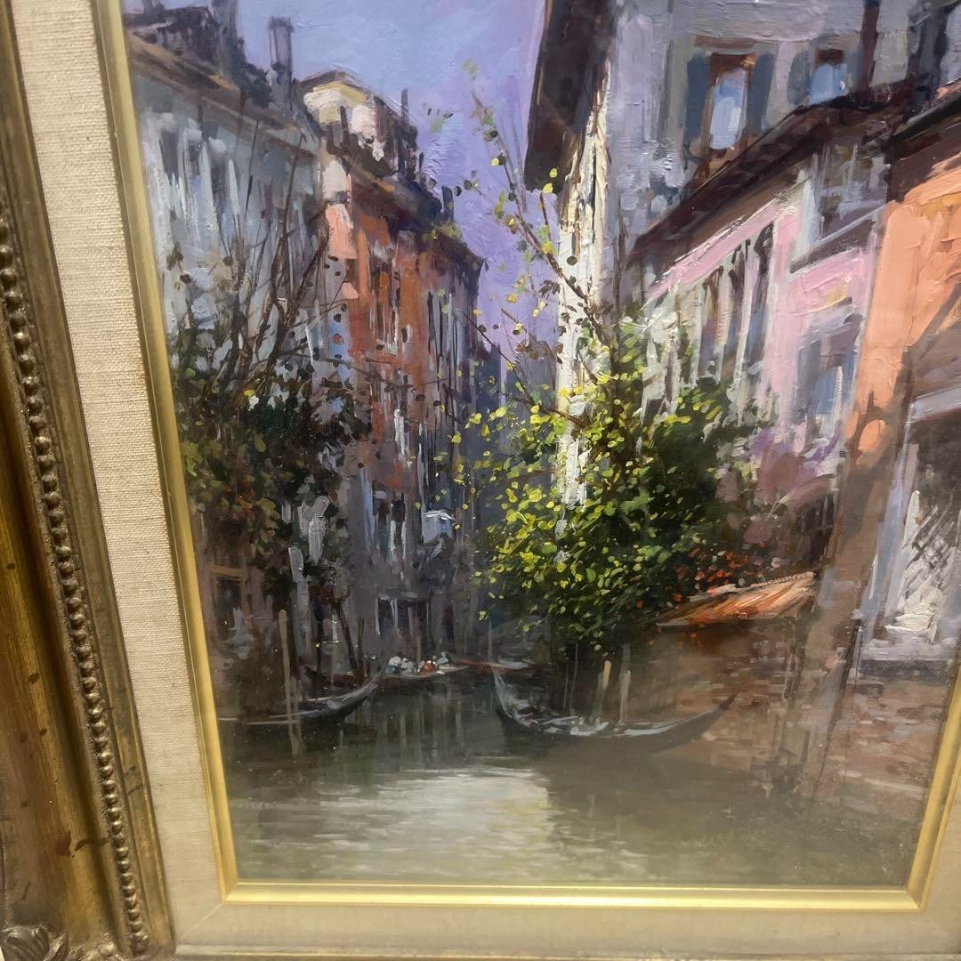 Claudio Simonetti Original Oil Painting Venice Canal F4 Signed Italian Artist - 8