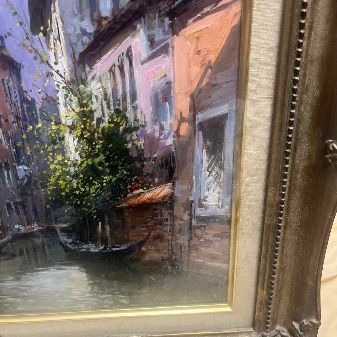 Claudio Simonetti Original Oil Painting Venice Canal F4 Signed Italian Artist - 9