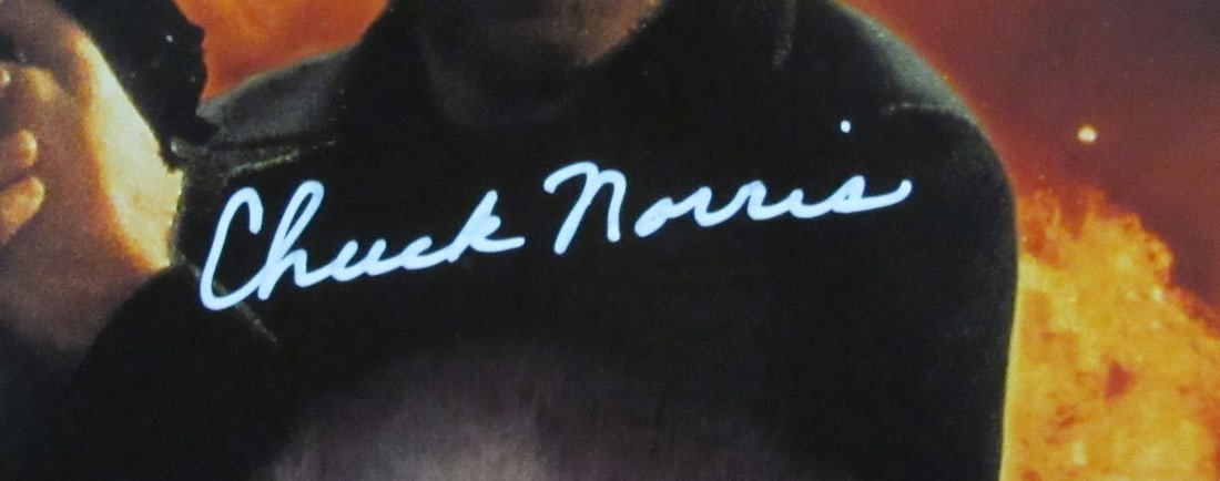 Chuck Norris Autographed Laser Disk "Hell Bound" Movie JSA - 2