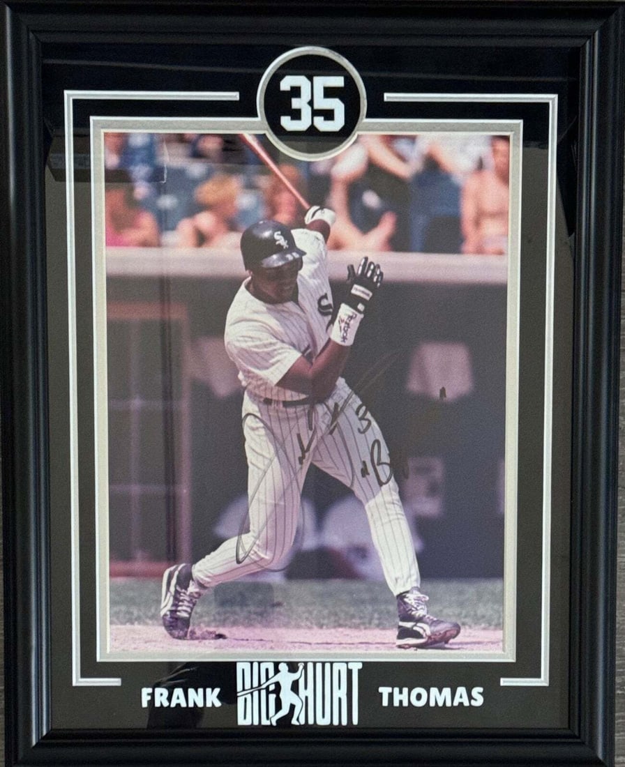 Frank Thomas Autographed 11x14 Framed Photo (1 of 2)
