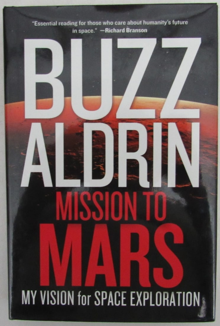 Buzz Aldrin Autographed/Signed Moon Man "Mission To Mars" Book JSA 179874 (1 of 4)