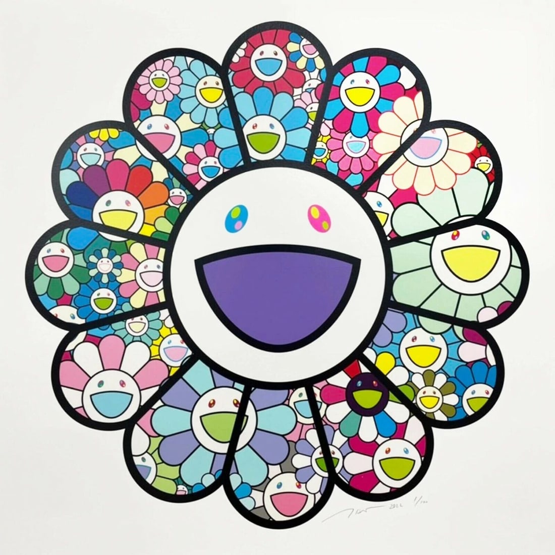 Takashi Murakami Yonaguni pigment print kaikai kiki ED 100 Silkscreen new (1 of 4)