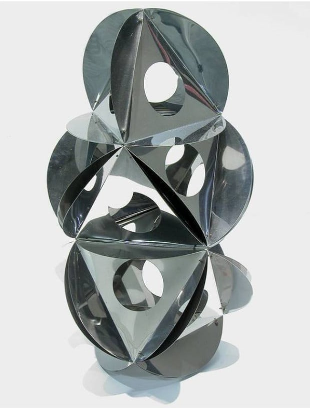 Danese Bruno Munari 'Acon-Biconbi' sculpture, 1965 vintage H. 70 x 42 x 42 cm (1 of 6)