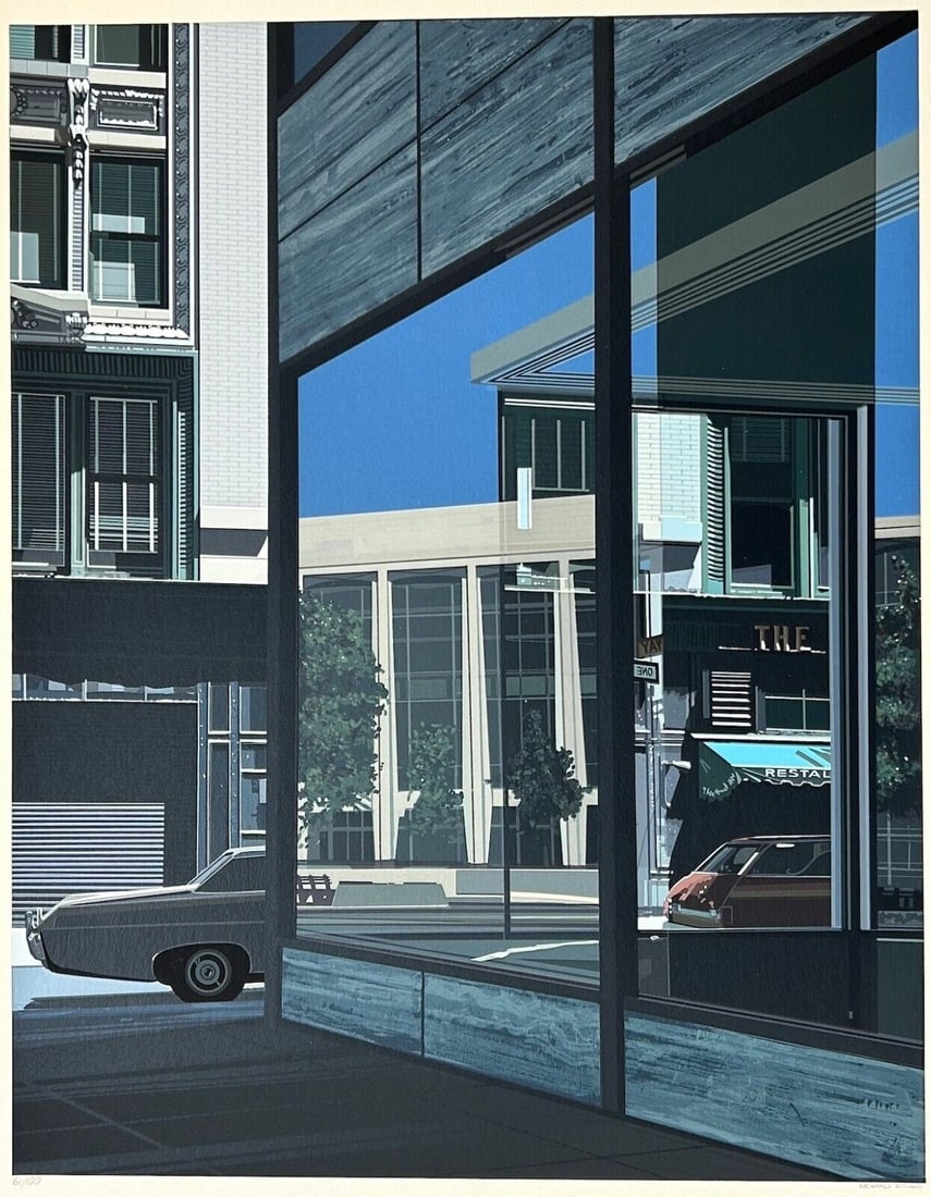 Richard Estesfrom Urban Landscapes ?The Ginger Mansilkscreen edition autograph (1 of 1)