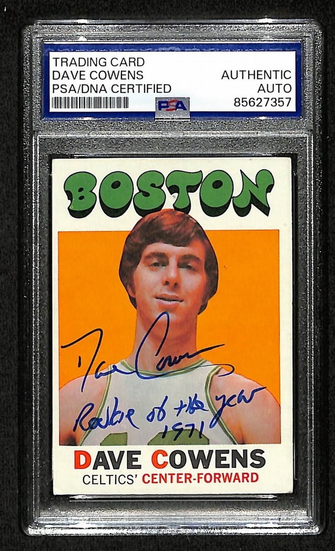 Dave Cowens HOF Signed/Inscribed 1971-72 Topps RC #47 Celtics PSA/DNA 201491 (1 of 2)