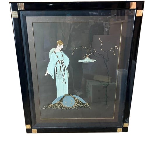 ERTE "Moon Garden" 106/300 Silkscreen Edition Framed with Autograph (1 of 8)