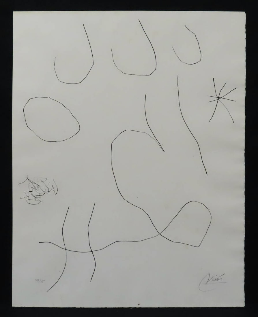 Joan Miro "From the Diary of a Printmaker 2" Signed, Edition, Sheet Only (1 of 9)