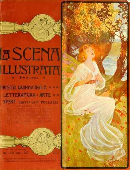 Scena Illustrata Arts Literature Music Theatre Woman Sitting 1900 (1 of 1)