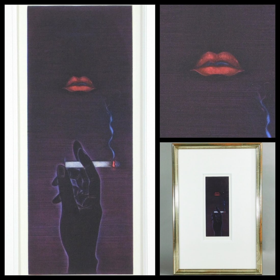 MATAZO KAYAMA 1992 Original Etching Mezzotint Signed Framed Japanese Modern Art (1 of 10)