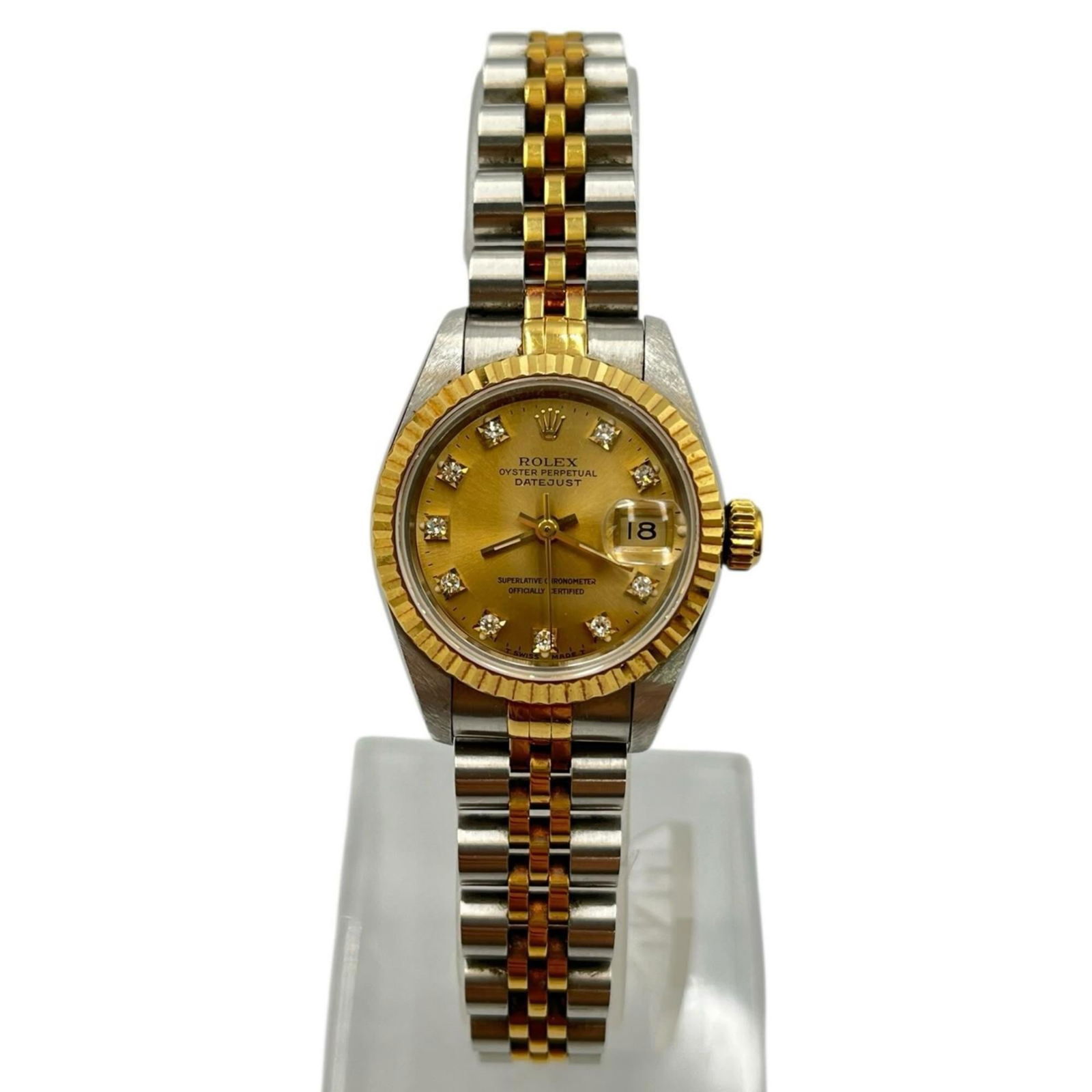 Rolex Datejust Watch 69173G with 10 Diamonds (1 of 10)