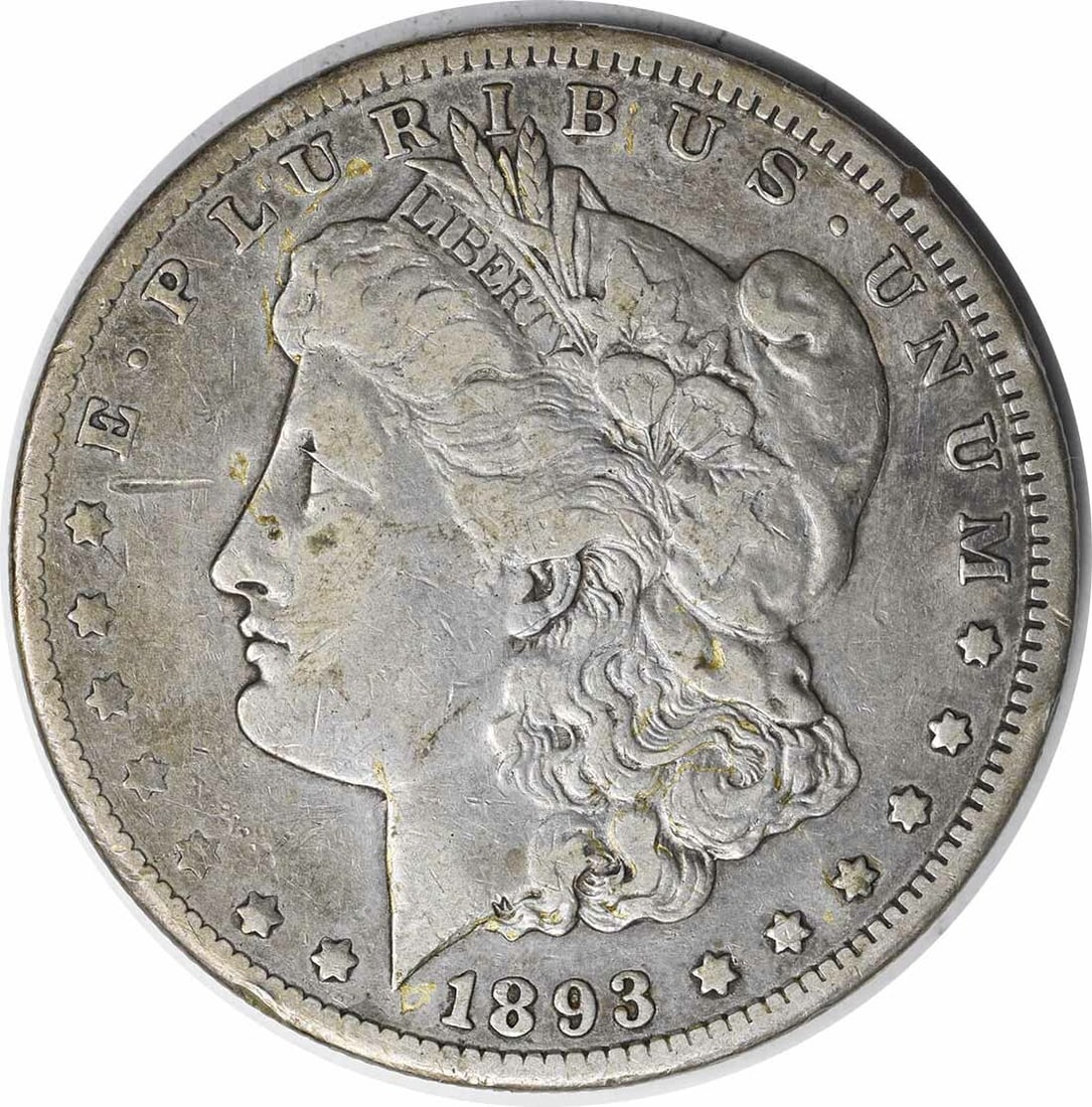 1893-CC Morgan Silver Dollar VF Uncertified (1 of 2)