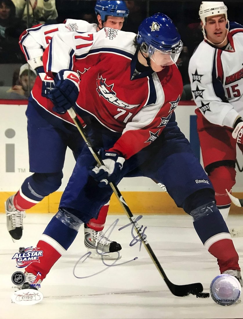 Evgeni Malkin Autographed 2009 All-Star 8x10 Photo (JSA) (1 of 2)