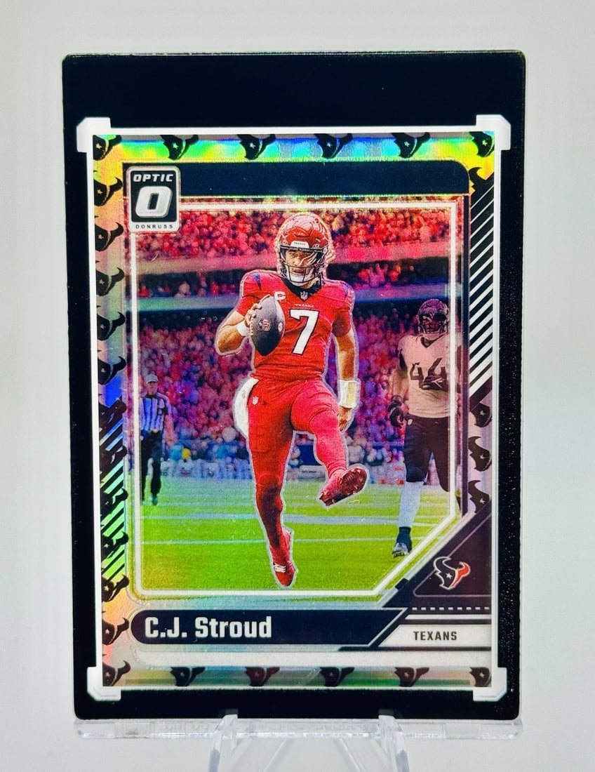 2024 Panini Donruss Optic CJ Stroud Texans Logo /32 - RARE SSP? (1 of 2)