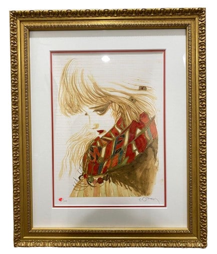 Angel's EGG - Yoshitaka Amano Original Official Framed Art Signed ED100 good: Angel's EGG - Yoshitaka Amano Original Official Framed Art Signed ED100 good Angel's EGG by Yoshitaka Amano is an original signed print framed art on paper, produced using screen printing, and origina