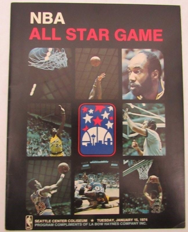 1974 24th Annual NBA All Star Game Program @ Seattle Coliseum 130092 (1 of 4)