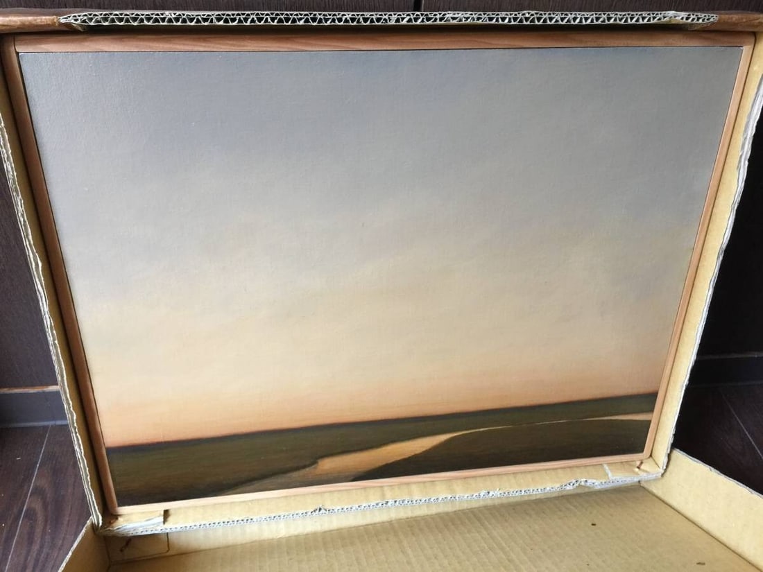 Mark Beck 1991 Original Oil on Canvas Painting "Salt Marsh" Signed Framed (1 of 7)