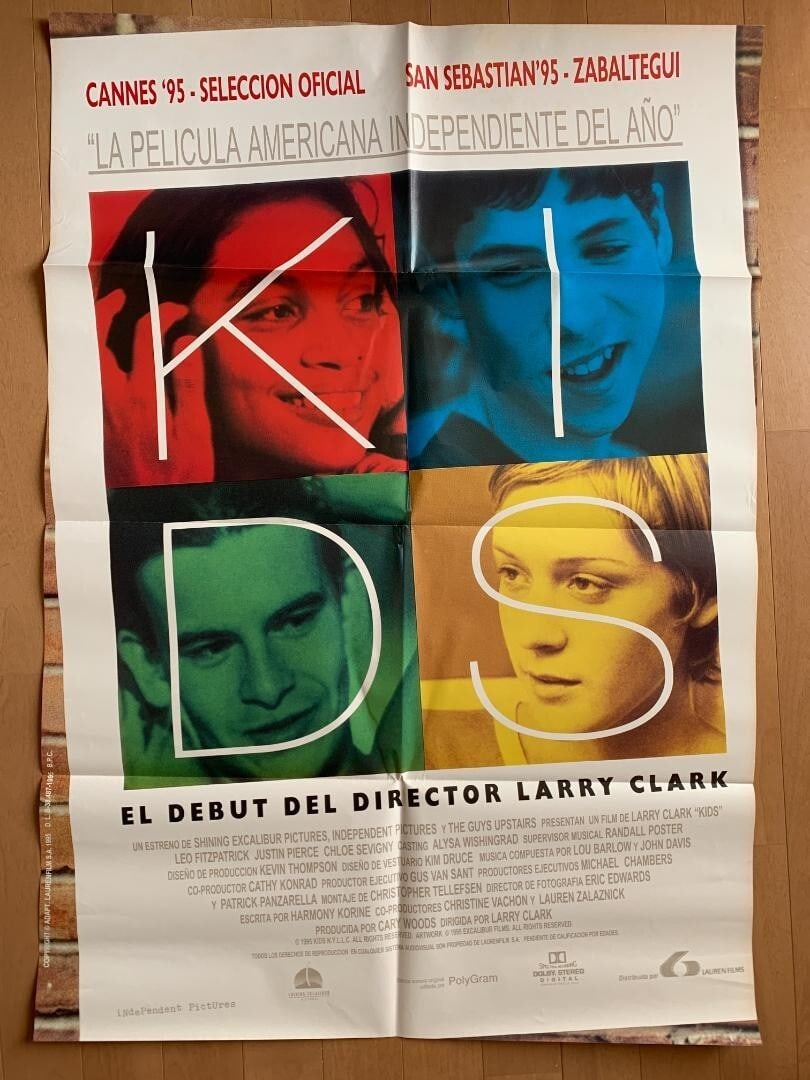1995 KIDS Kids Vintage Original Movie PosterLarry Clark (1 of 8)