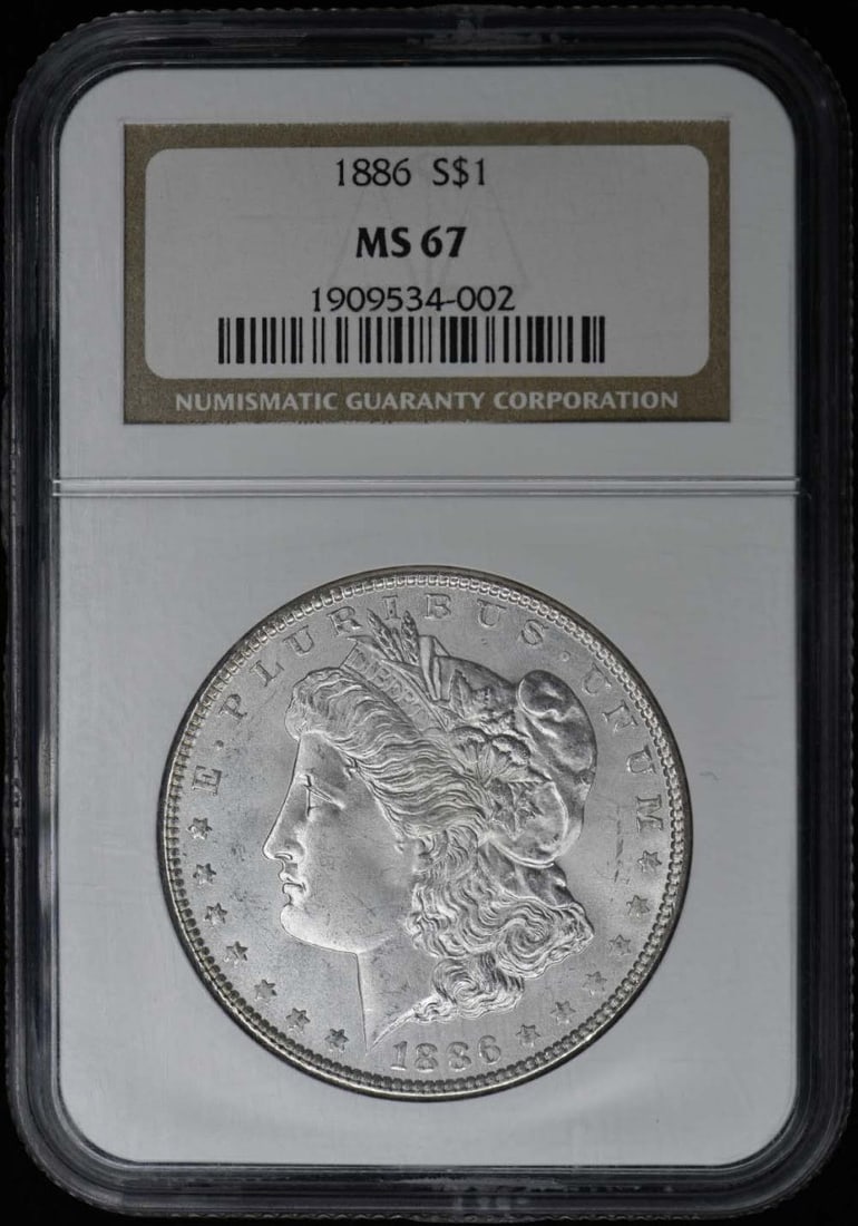 1886 Morgan Dollar S$1 NGC MS67 (1 of 1)