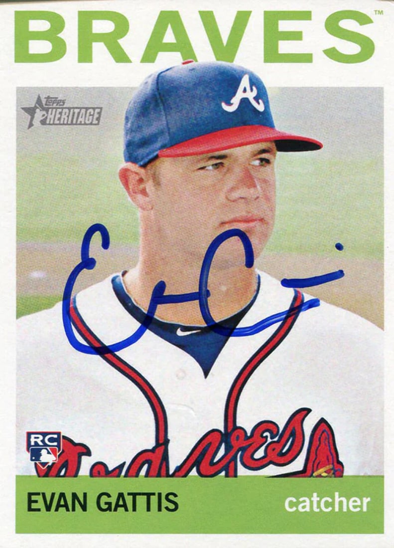 Evan Gattis Autographed 2013 Topps Rookie Card (1 of 3)