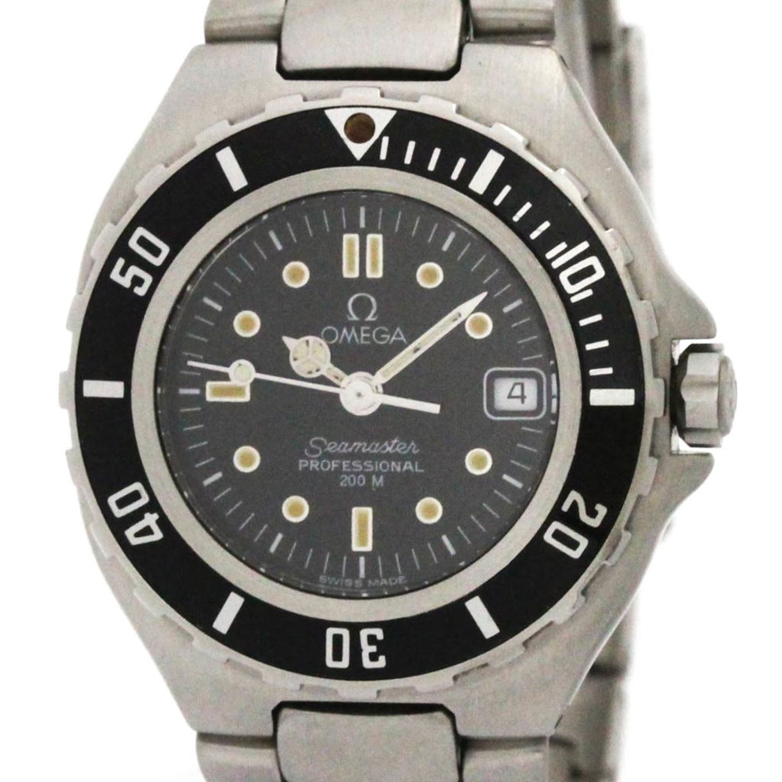 OMEGA Seamaster Professional Stainless Steel: OMEGA Seamaster Professional Stainless Steel OMEGA Seamaster Professional wristwatch for women, stainless steel with a 30mm case diameter, used in very good condition. Item Specifics: Brand: Omega Typ