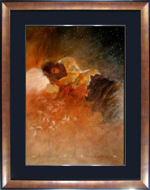 Roy Fairchild Midsummer Story Silkscreen 2002 Limited Edition 450: Roy Fairchild Midsummer Story Silkscreen 2002 Limited Edition 450 Roy Fairchild's 2002 limited edition silkscreen print, titled 'Midsummer Story,' is an original piece produced using lithography,