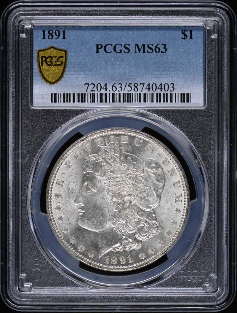 1891 $1 Morgan Dollar PCGS MS63 (1 of 1)
