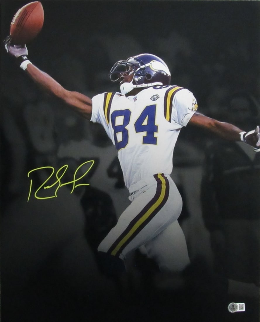 Randy Moss HOF Autographed/Signed Vikings 16x20 Photo ITP Beckett 201589 (1 of 3)