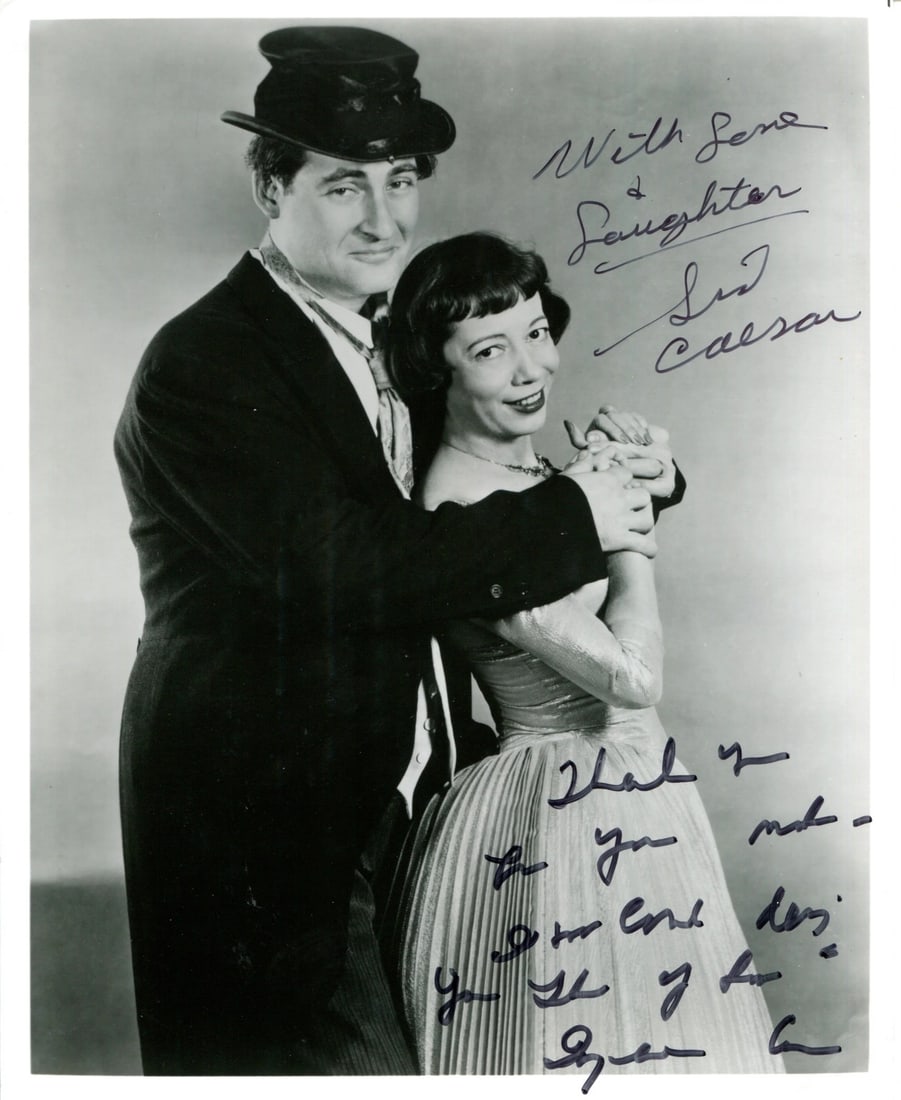 Sid Caesar & Imogene Coca Autographed 8x10 Photo (1 of 1)