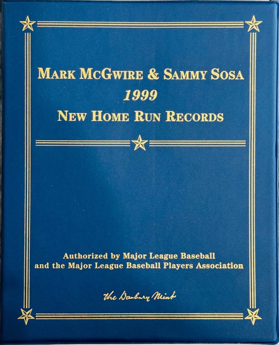 1999 Mark McGwire Sammy Sosa 22kt Gold foil Home Run Record Cards (1 of 4)