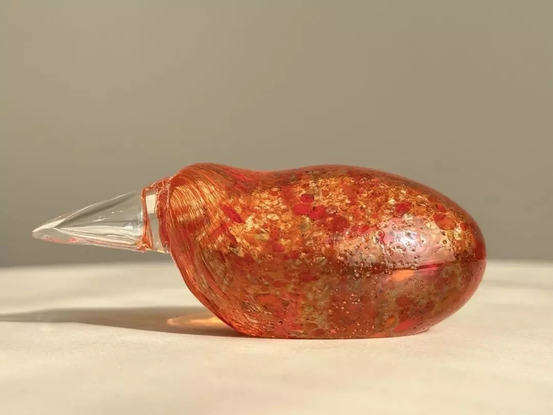 Art Kiwi Orange 1 Chi Frank Arabia Iittala Bird Height 3.2cm, width 8.3cm, lengt (1 of 8)