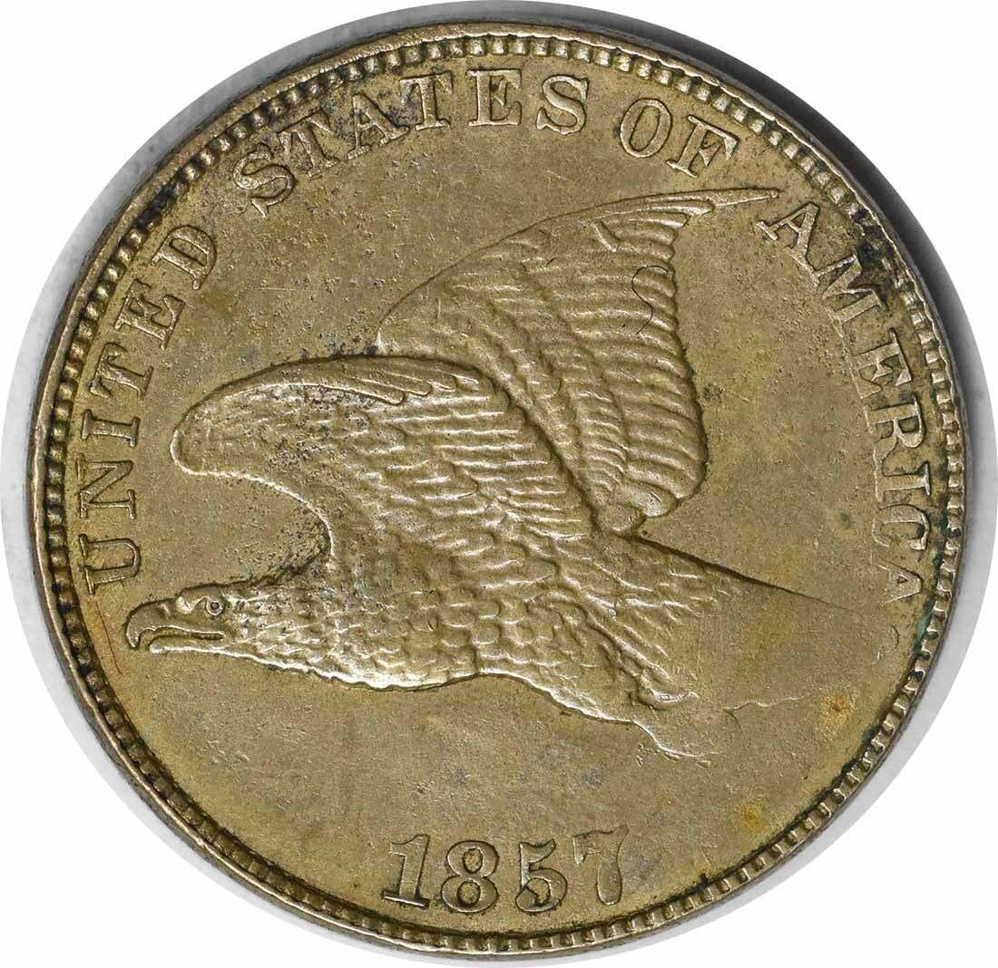 1857 Flying Eagle Cent Choice AU Uncertified (1 of 2)