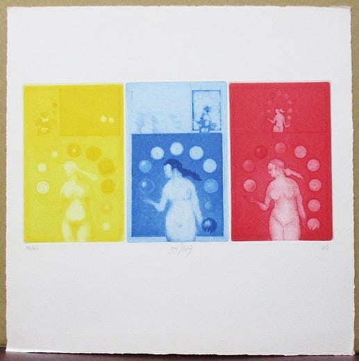 Jorg Schmeisser "zu.no.9" Etching Aquatint Signed 32/40 German-Australian Print: Jorg Schmeisser "zu.no.9" Etching Aquatint Signed 32/40 German-Australian Print This original aquatint etching titled 'zu.no.9' by Austrian artist Jorg Schmeisser is signed and numbered 32/40,