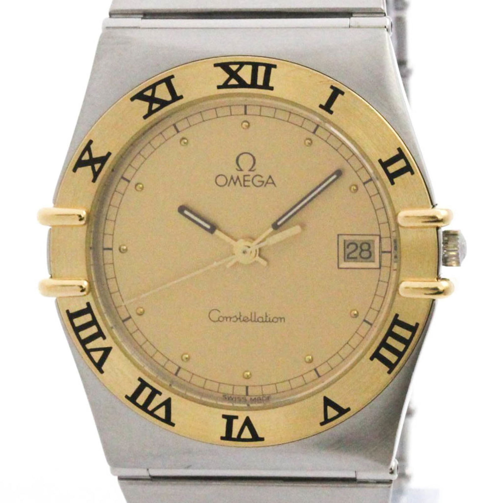 OMEGA Constellation 18K Gold Steel Quartz (1 of 8)